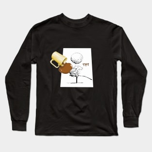 Spilled Coffee on Drawing [Architecture] Long Sleeve T-Shirt